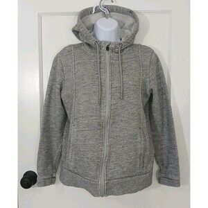 FIGS Livingston Heather Gray Fleece Zip Up S Hoodie Women FLAWS READ DESCRIPTION